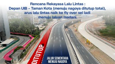 Rekonstruksi Jalan Gajah Mada Dimulai, BP Batam Terapkan Rekayasa Lalu Lintas Selama Empat Pekan
